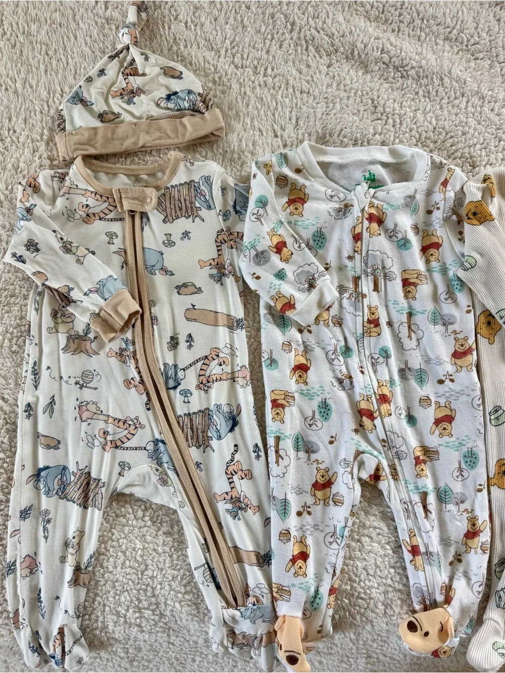 Winnie the Pooh Themed Set of Onesies